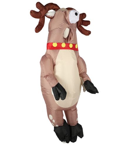 HPO Adult Unisex Inflatable Reindeer Multiple Costume | Funny Holiday Outfit for Christmas Parties & Cosplay