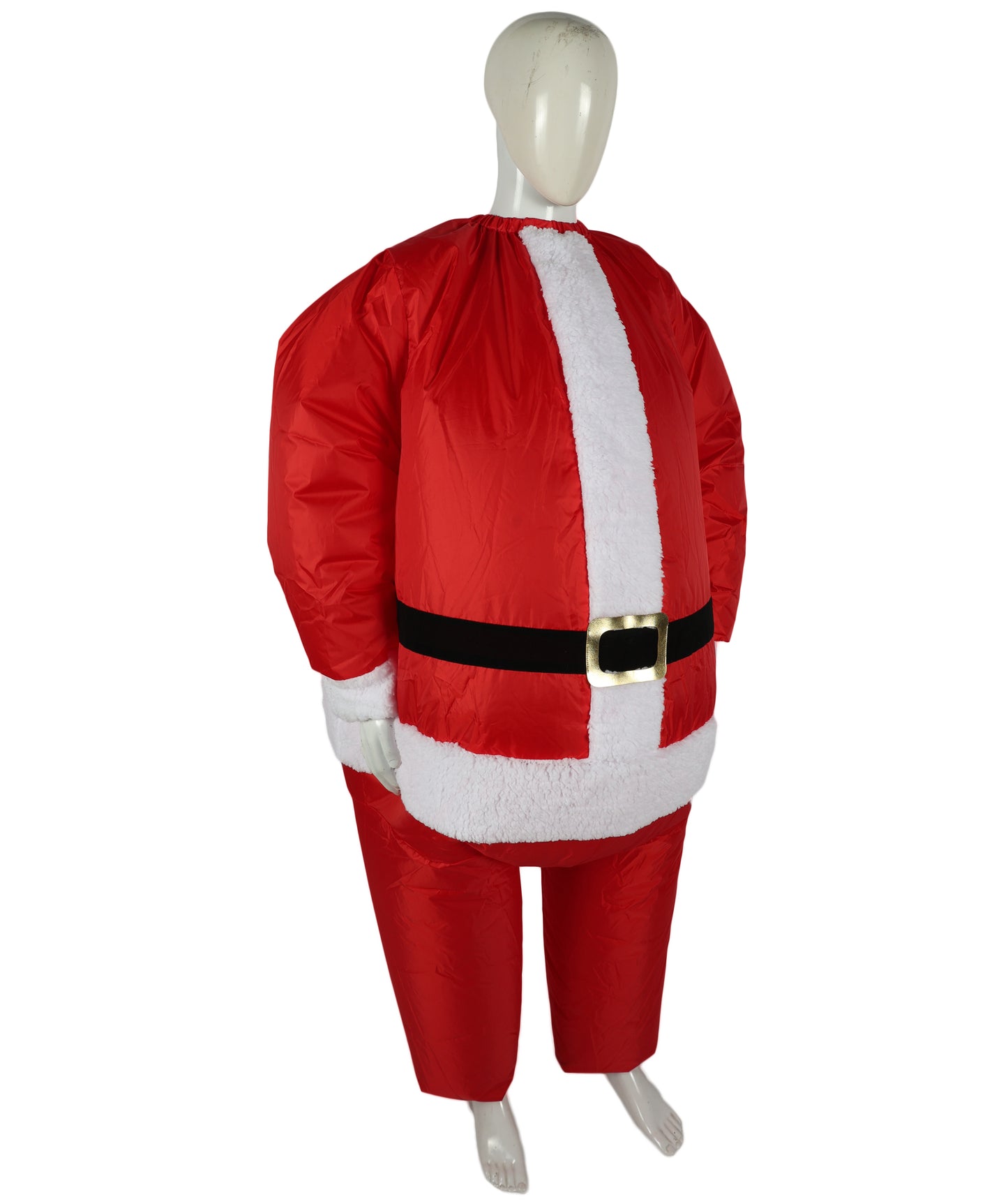 HPO Adult Men's Inflatable Santa Claus Costume | Christmas Holiday Outfit with Fan & Comfortable Fit