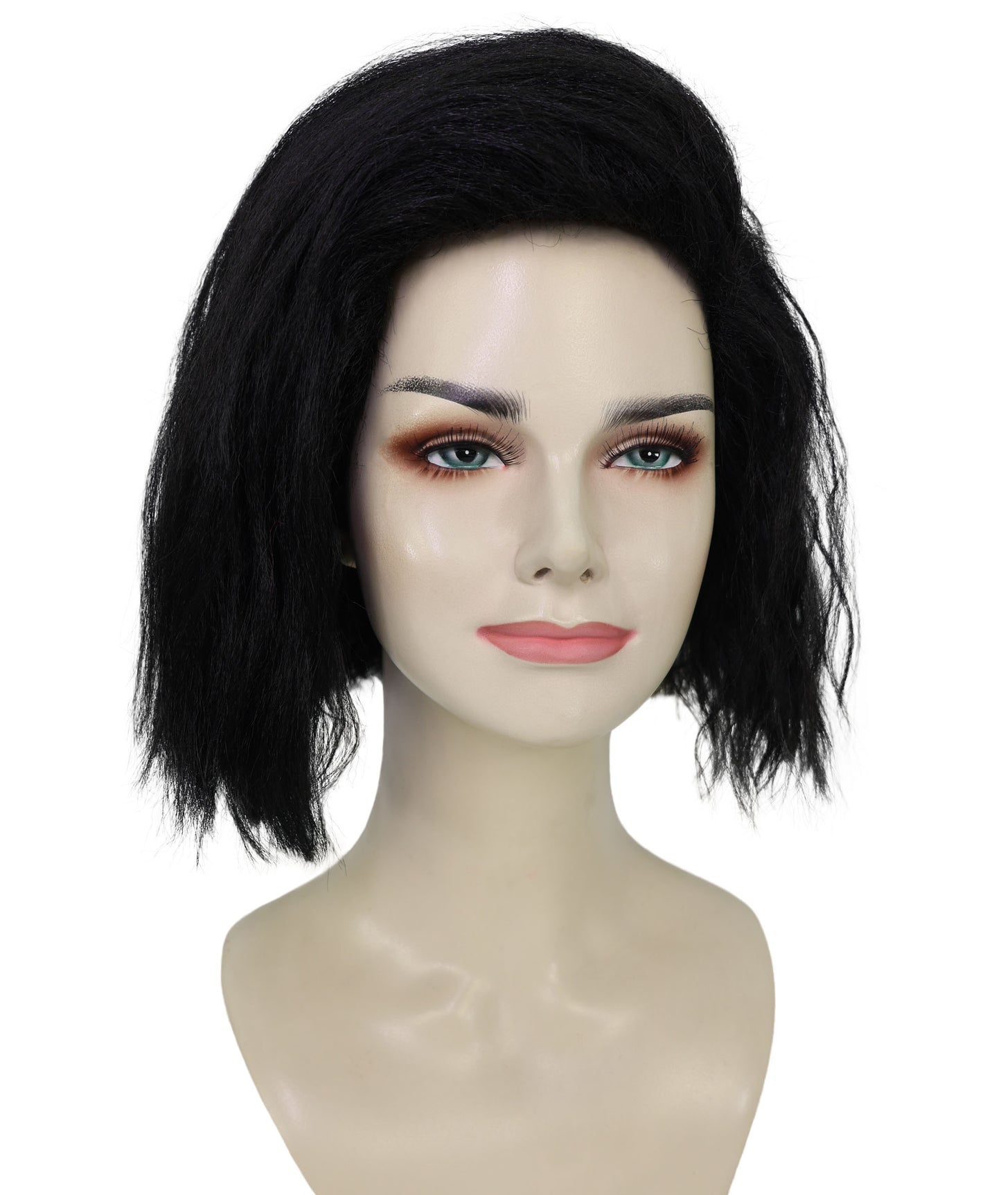 Adult Women's 10" Inch Short Length Halloween Cosplay Ombre Pop Star Fireworks Costume Wig, Synthetic Soft Fiber Hair | Multicolor Options | HPO