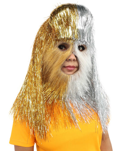HPO Teen Extreme Hairy Two Part Costume Bundle & Mask Set - Full-Body Hair Suit Extra-Long Costume Wig for Halloween, Cosplay & Parties - Multiple Color Options