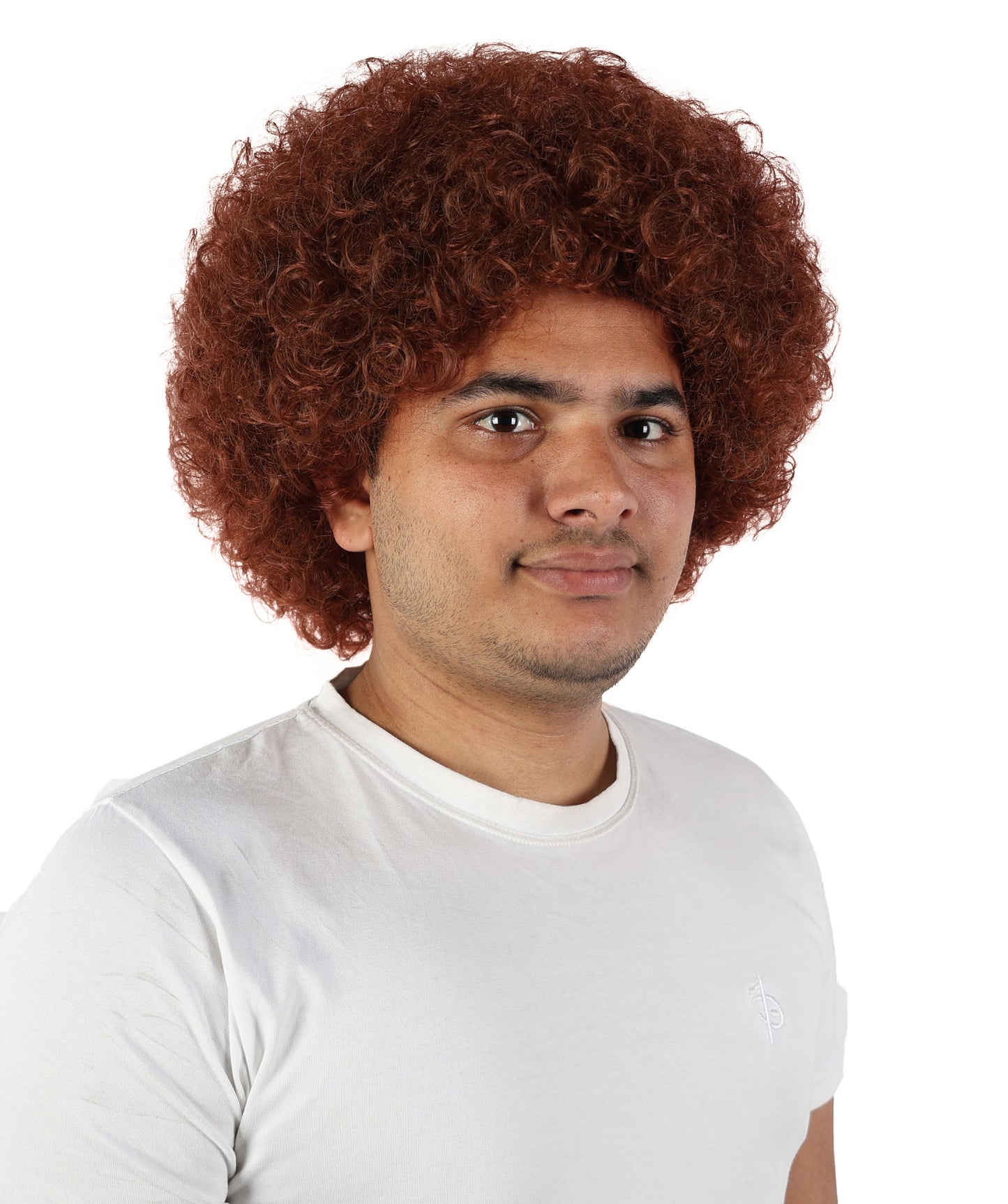 HPO Men's Multi-Color Options Curly Clown Wig | Flame-Retardant Synthetic Fiber and Standard Cap | Ideal for Parties, Cosplay, and Themed Events
