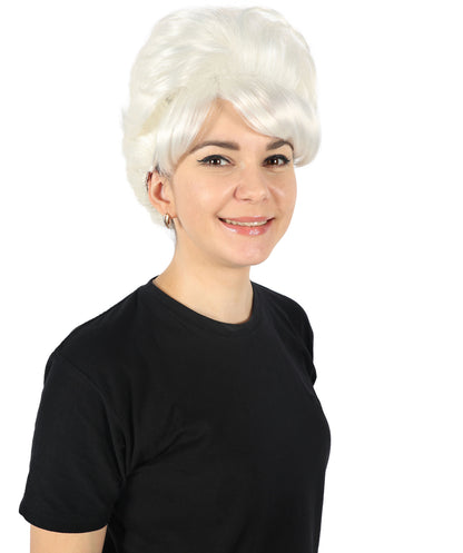 HPO Women's Bun Style 50s Housewife Multiple Wig | Halloween and Cosplay Wig | Flame-retardant Synthetic Fiber