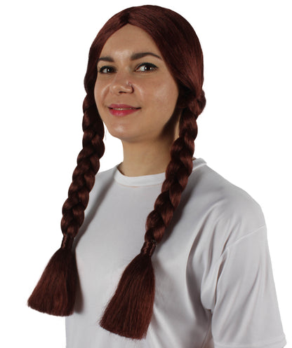 HPO Women's  Braided Gothic Wig | Multiple Color Collections TV Movie Wigs | Premium Breathable Capless Cap