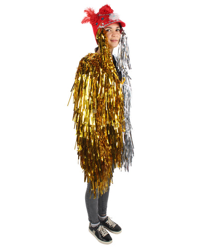 Adult Unisex DJ Tinsel Costume| Multiple Color Options