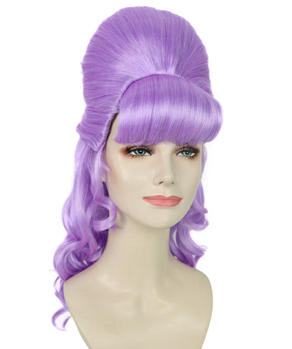HPO Women's Class 60's Brown Half Updo Wig with Ponytail | Halloween  Wig | Flame-retardant Synthetic Fiber