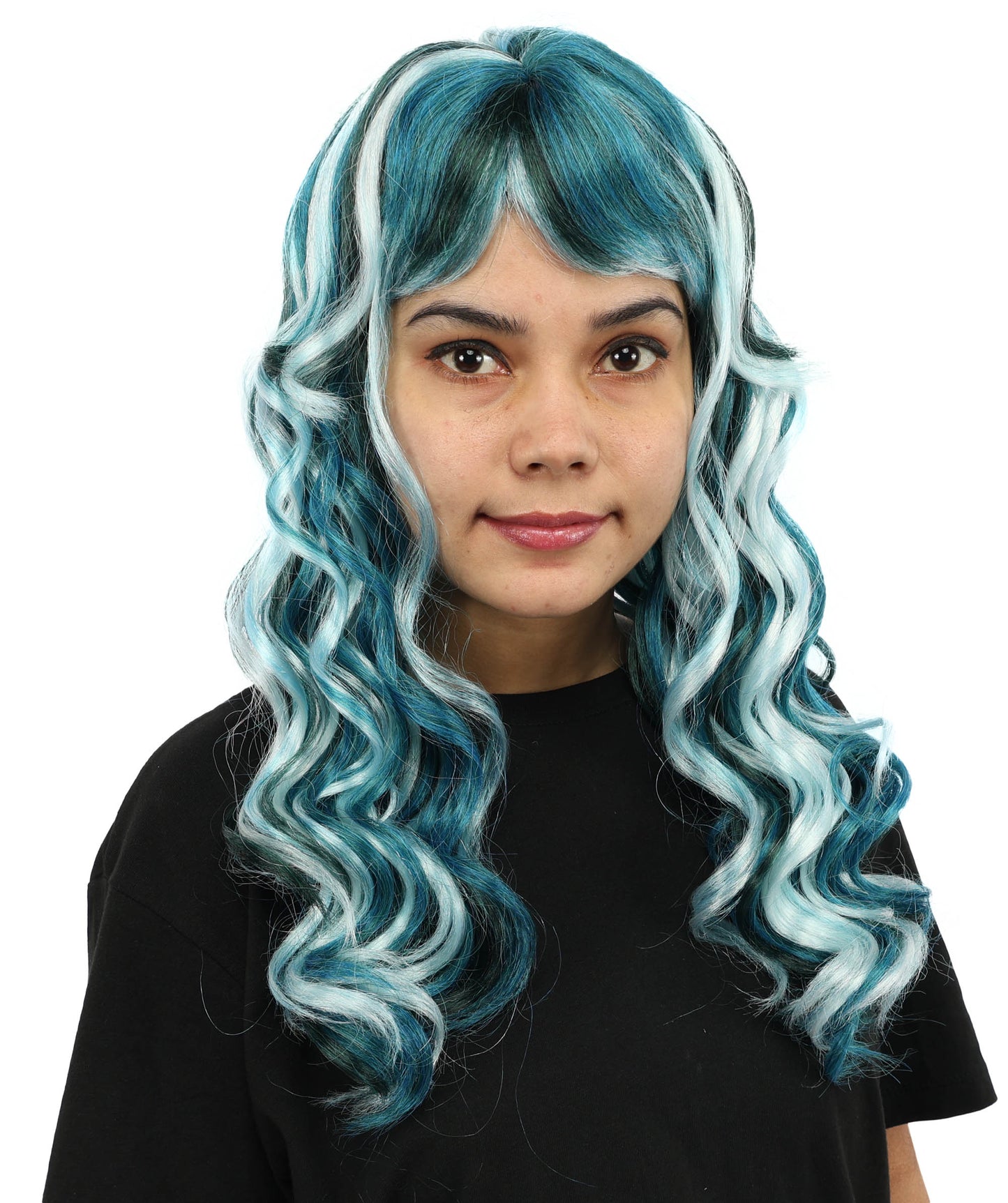 HPO Adult Women's Mullet Wig – Wavy Hair with Short Front and Long Back | Ideal for Cosplay, Themed Parties & Bold Character Looks