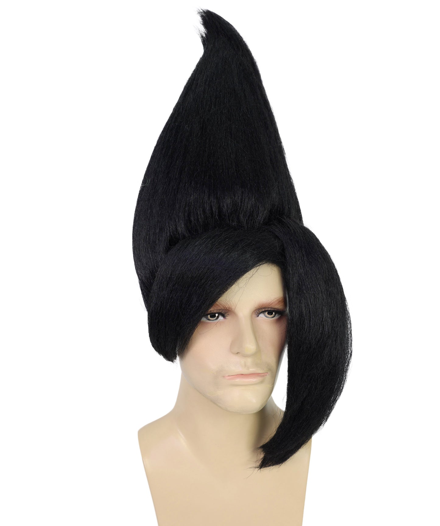HPO Adult Men's Tv Musical Movie Troll Spiked Wig | Multicolor Options | Flame-retardant Synthetic Fiber