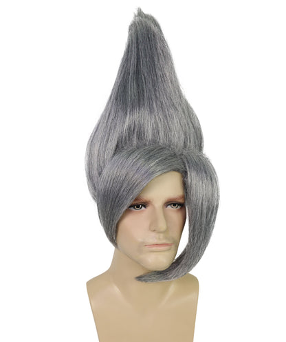 HPO Adult Men's Tv Musical Movie Troll Spiked Wig | Multicolor Options | Flame-retardant Synthetic Fiber