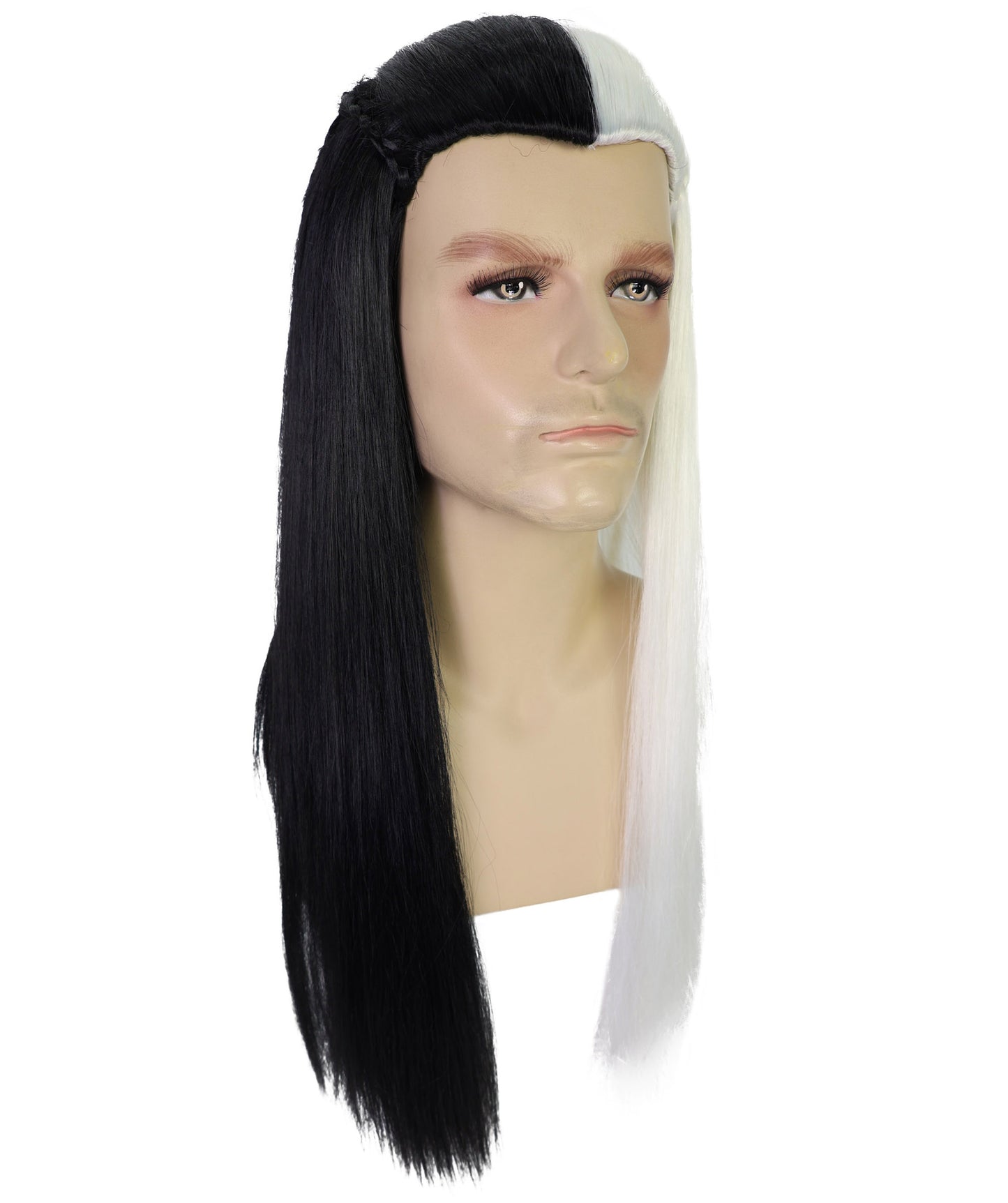 Men's Legolas TV Movie Character Blonde Wig | Adult Braids Prestyled Long Straight Wigs | Anime Roleplay Costume Wigs for Halloween Parties