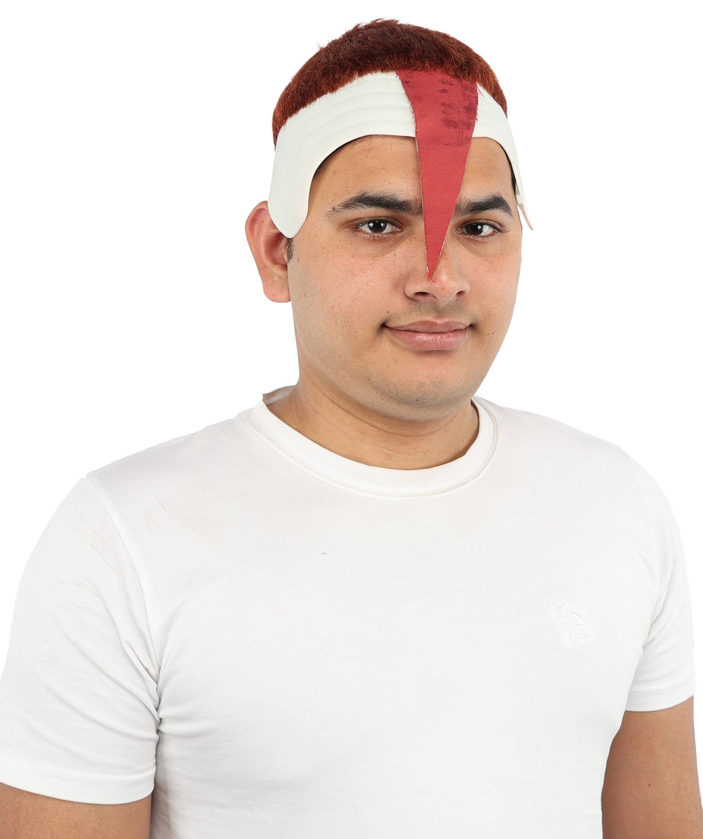 HPO Adult Men's Men's Adhesive Front Military Wig | Multicolor Options | Dark High and Tight Style with Glue-On Sideburns, Synthetic Fiber & Realistic Hairline | Halloween, Sci-Fi Roleplay, Special Effects Makeup & Costume Events