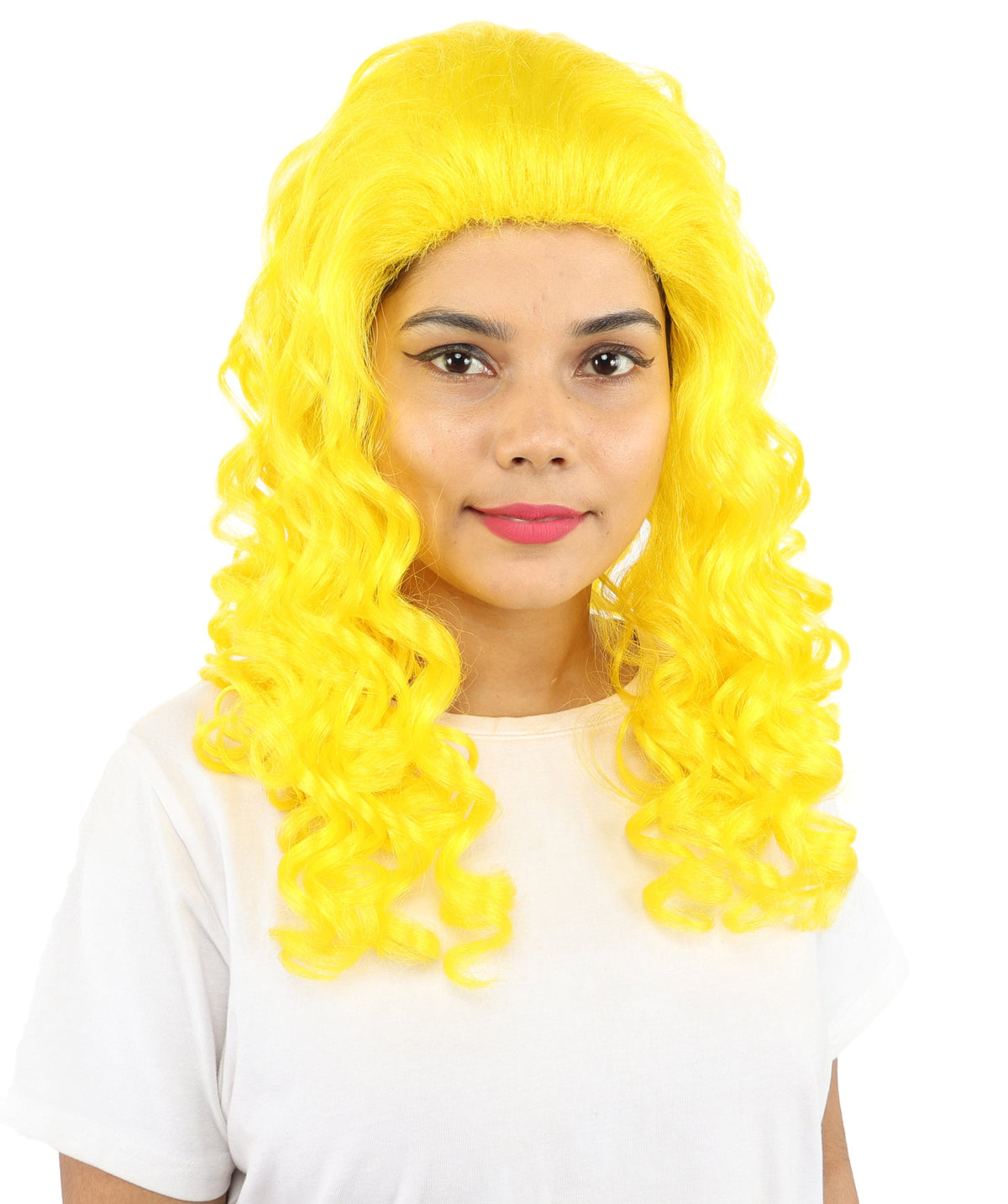 HPO Adult Women’s 16-Inch Medium Wig with Soft Curls | Multiple Color Options | Ideal for Cosplay, and Themed Events | Elegant, Versatile Hairpiece for Various Looks