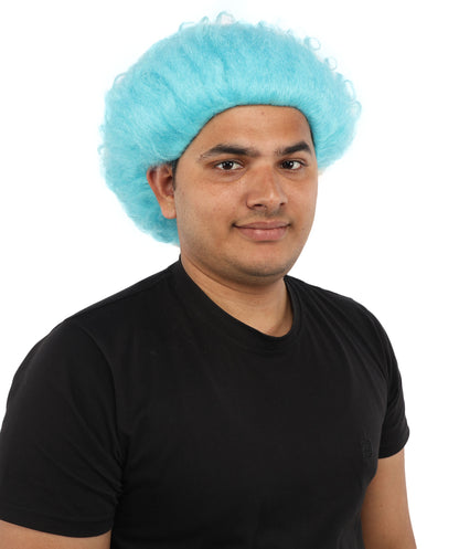 HPO Men's Wild Rocker Wig | Multicolor Options | Voluminous Frizzy Heavy Metal Hair, Two Tone Gradient & Breathable Cap | Halloween, Rock Troll Roleplay, 80s Costume, Theater & Concert Events