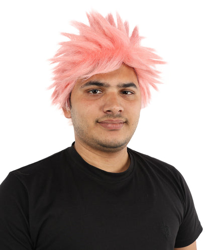 HPO Adult Men's Japanese Superhero Manga Spiky Wig |  Multi Color Options