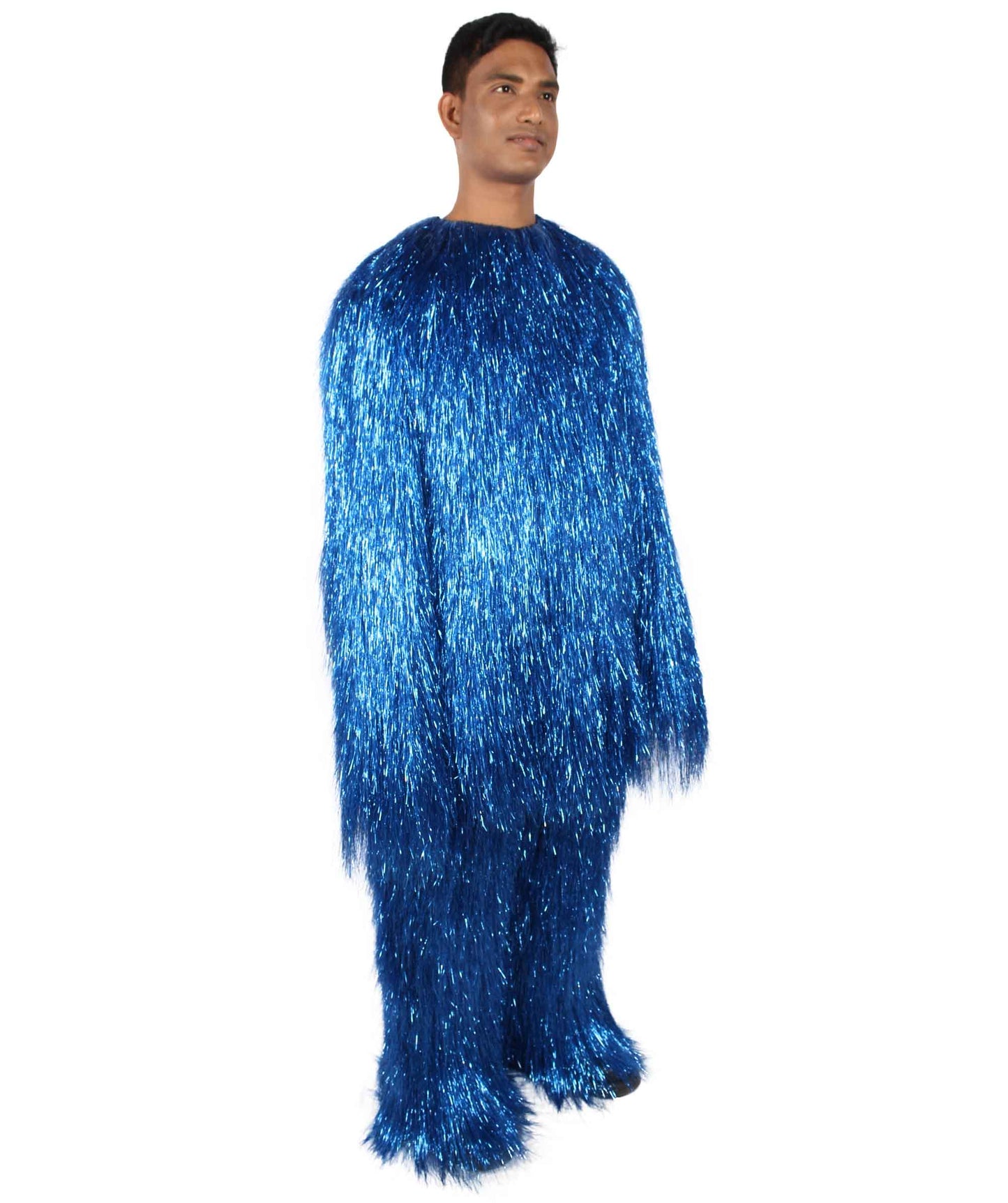 HPO Hairy Unisex Ape Mask and Bodysuit Costume Tinsel  | Multiple Colors