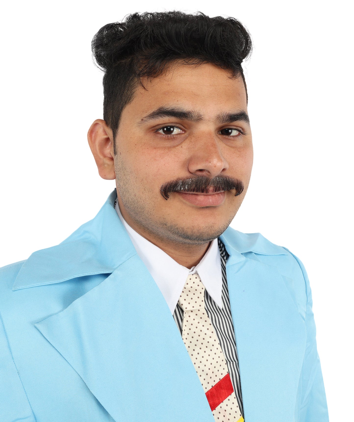 Men's Natural Human Hair Mustache | Facial Hair Multiple Colors Option | HPO