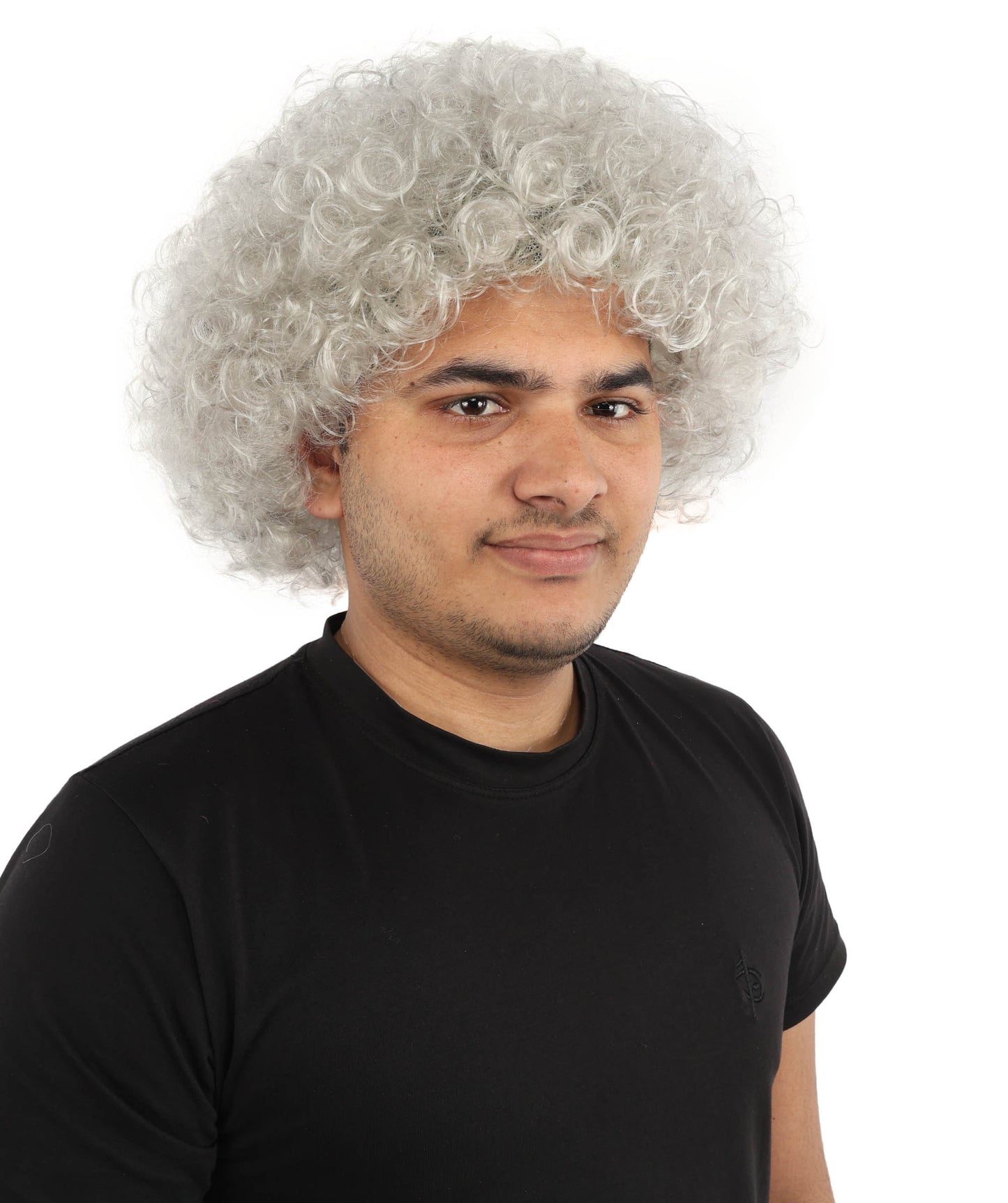 HPO Men's Multi-Color Options Curly Clown Wig | Flame-Retardant Synthetic Fiber and Standard Cap | Ideal for Parties, Cosplay, and Themed Events