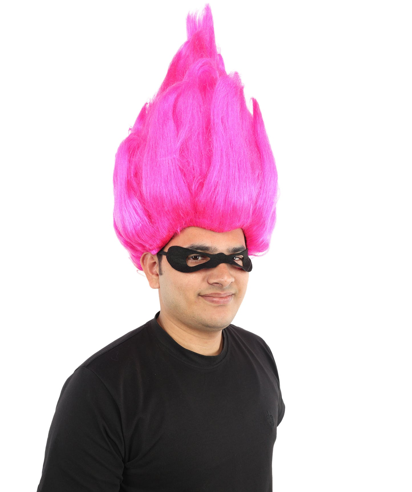 HPO Animated Movie Supervillain Wig , Troll Wig , Premium Breathable Capless Cap