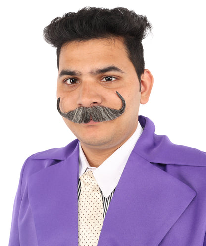 Men's Watson Synthetic Hair Moustache | Facial Hair Multiple Colour Options | HPO