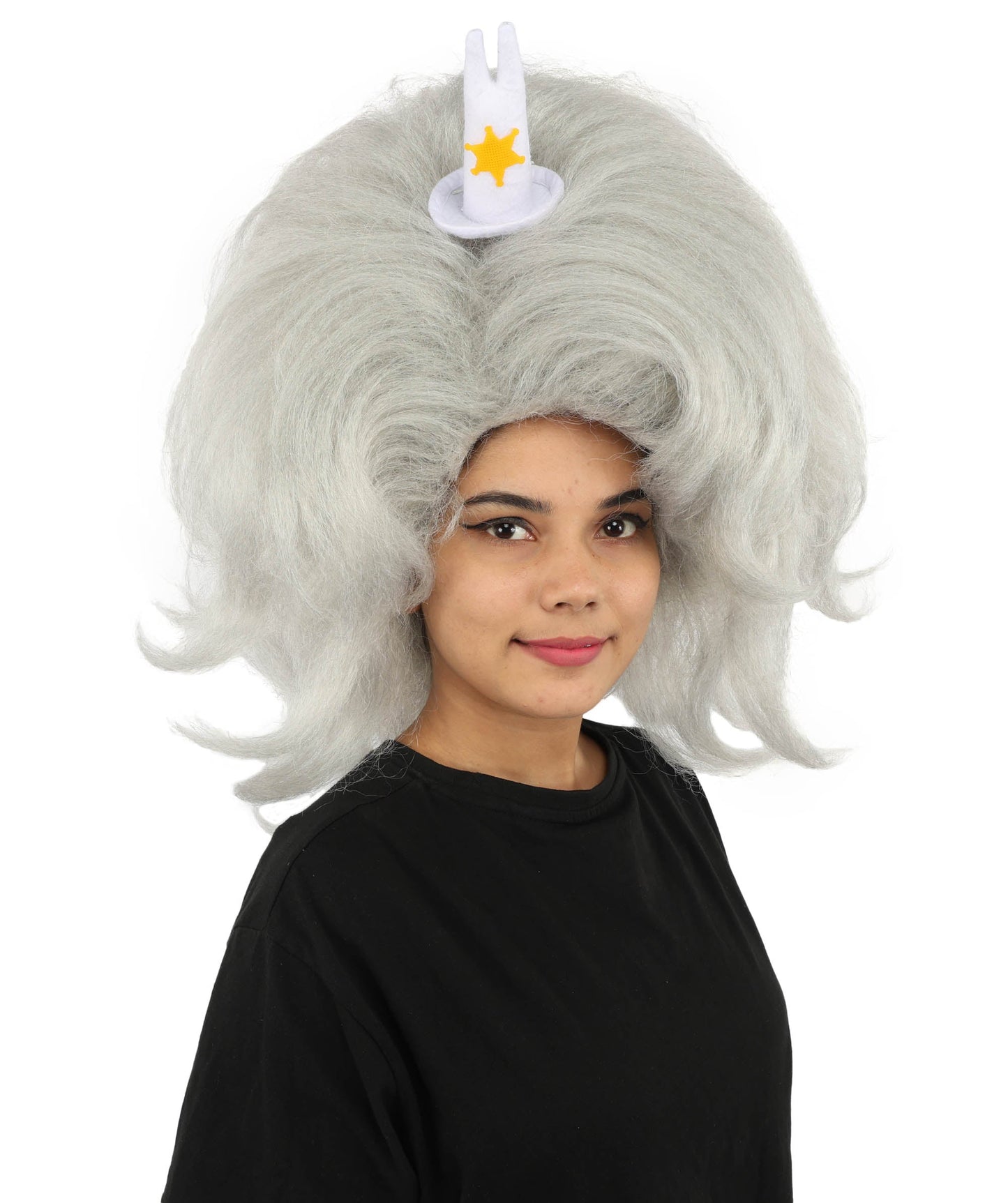 HPO Adult Women's Long Red Bob Wig | Straight Shoulder-Length Black Hair with Blunt Bangs, Included Accessory Set & Breathable Cap | Halloween, Anime Roleplay, Costume Party & Daily Wear