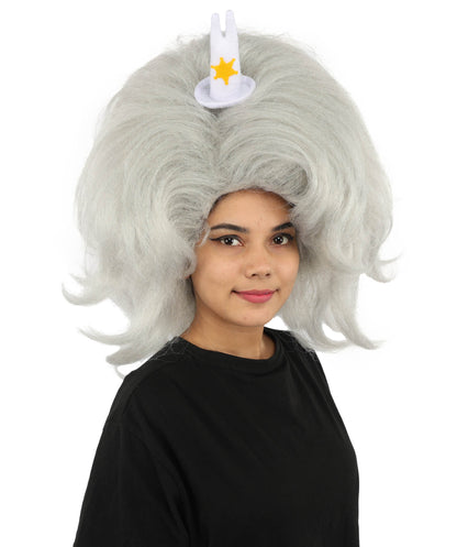 HPO Adult Women's Long Red Bob Wig | Straight Shoulder-Length Black Hair with Blunt Bangs, Included Accessory Set & Breathable Cap | Halloween, Anime Roleplay, Costume Party & Daily Wear
