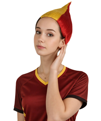 Belgium Flag Sport Troll Wig | Premium Breathable Capless Cap