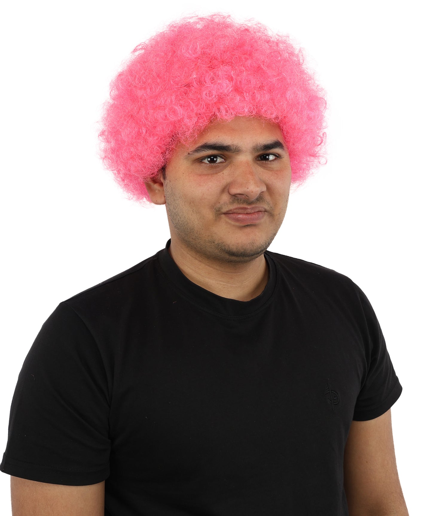 HPO Men's Afro Style Clown Wig with Standard Cap  | Flame-Retardant Synthetic Fiber | Ideal for Parties, Cosplay, and Themed Events