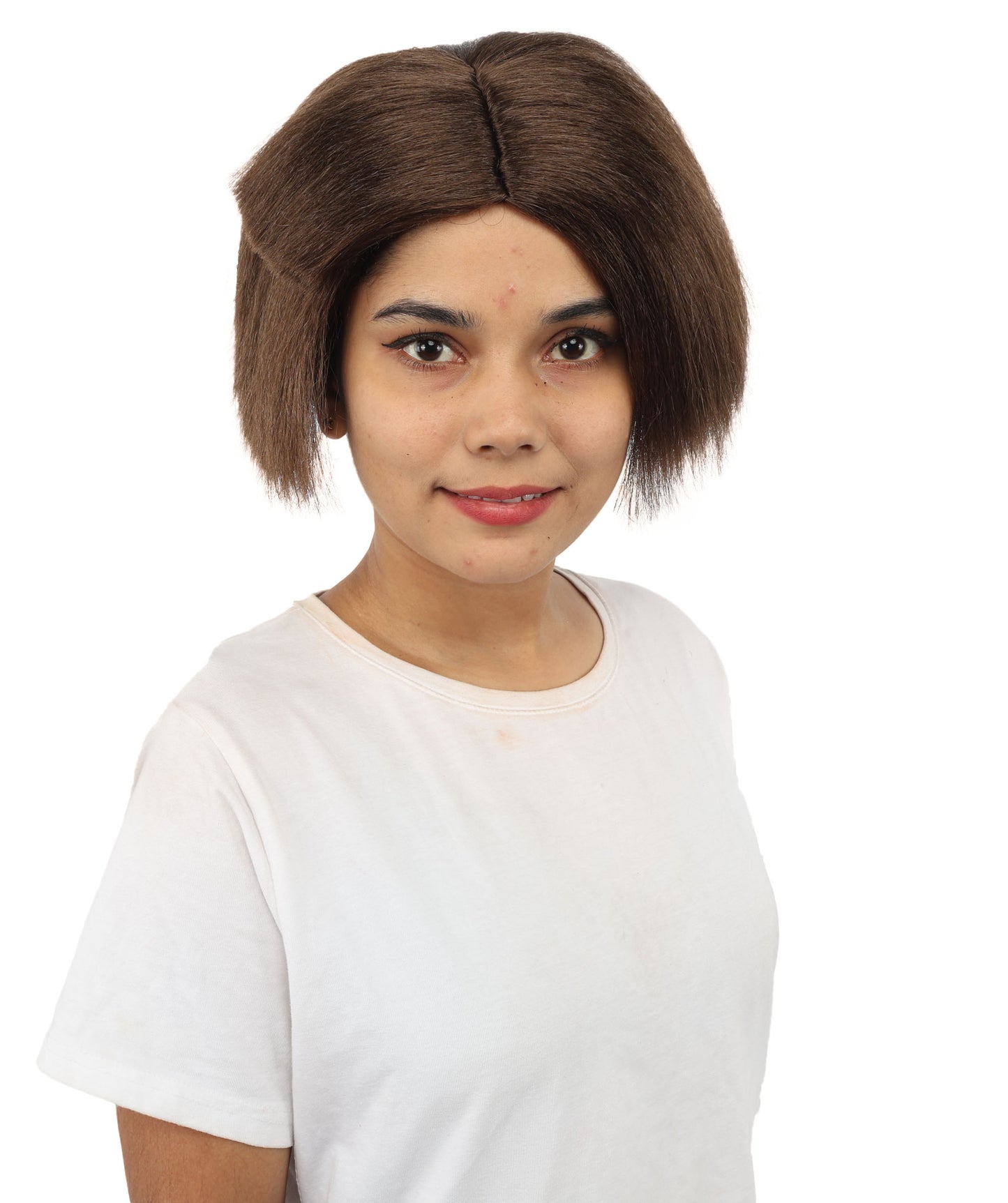 HPO Women’s Neon Yellow Bob Wig with Bangs—Bright Straight Cut Wig | Celebrity Inspired Hairpiece for Party, Halloween and Cosplay