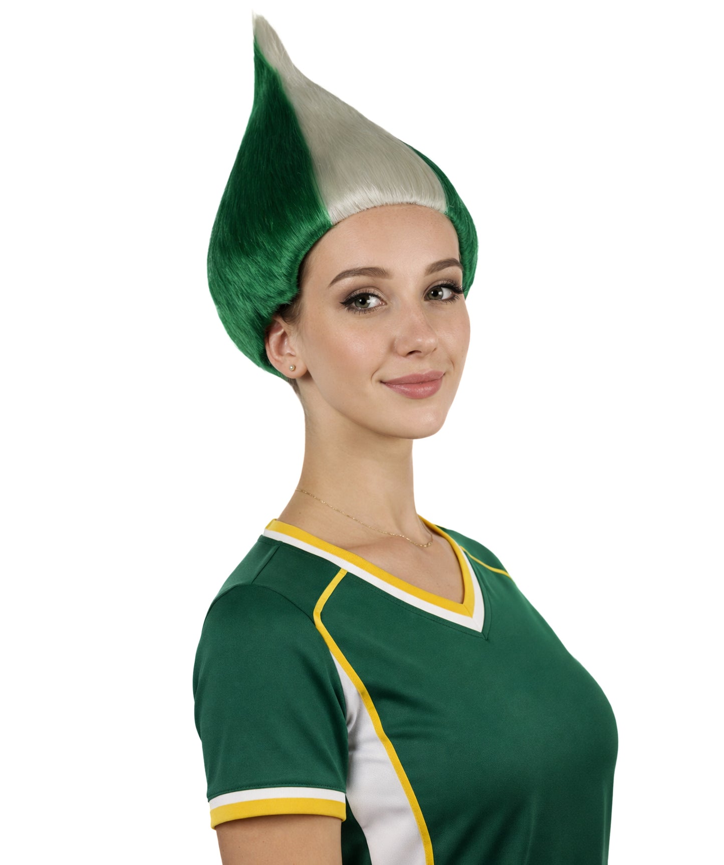 Nigeria Flag Sport Troll Wig | Premium Breathable Capless Cap