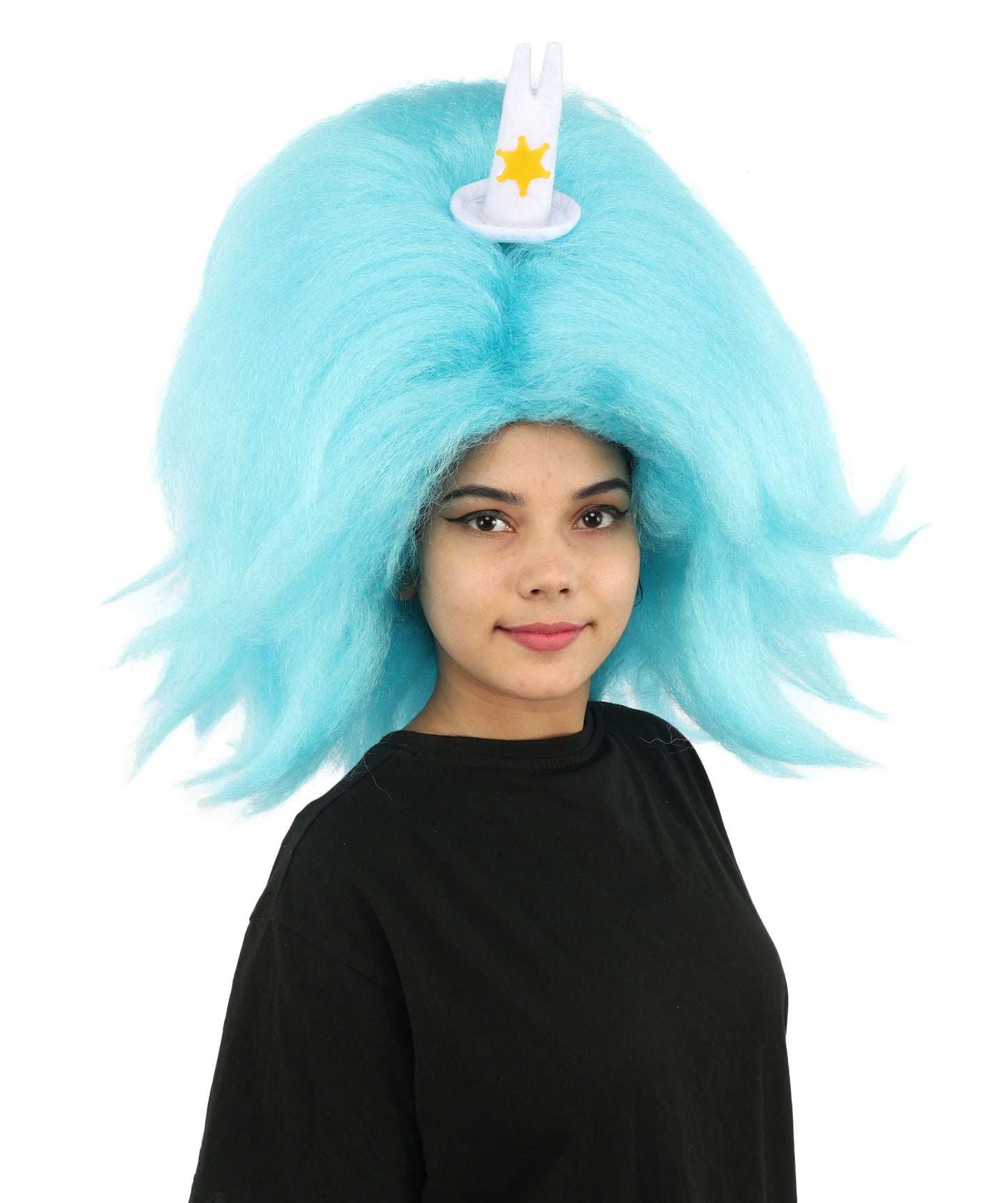 HPO Adult Women's Long Red Bob Wig | Straight Shoulder-Length Black Hair with Blunt Bangs, Included Accessory Set & Breathable Cap | Halloween, Anime Roleplay, Costume Party & Daily Wear