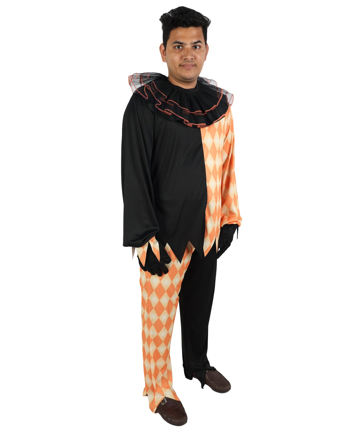 HPO Men's Vampire Count Costume | Flame-Retardant Synthetic Fiber With Capless Cap | Ideal For Theater, Halloween And Cosplay