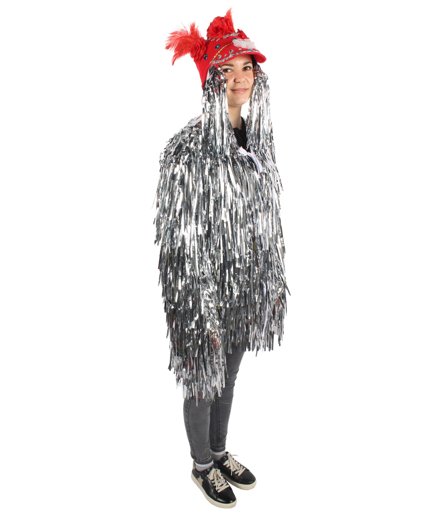 Adult Unisex DJ Tinsel Costume| Multiple Color Options