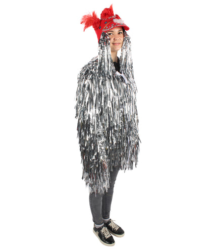Adult Unisex DJ Tinsel Costume| Multiple Color Options
