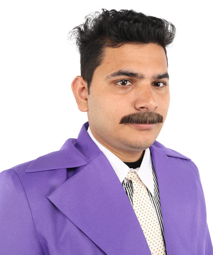 HPO Men's TV/Movie Fake Human Hair Mustache | Multi Color Options