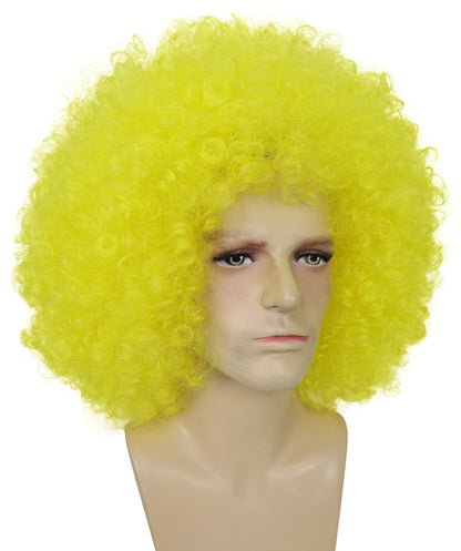 Men’s Big Curly Afro Wig | Bold Hair for Halloween, Themed Parties | Multiple Color Options