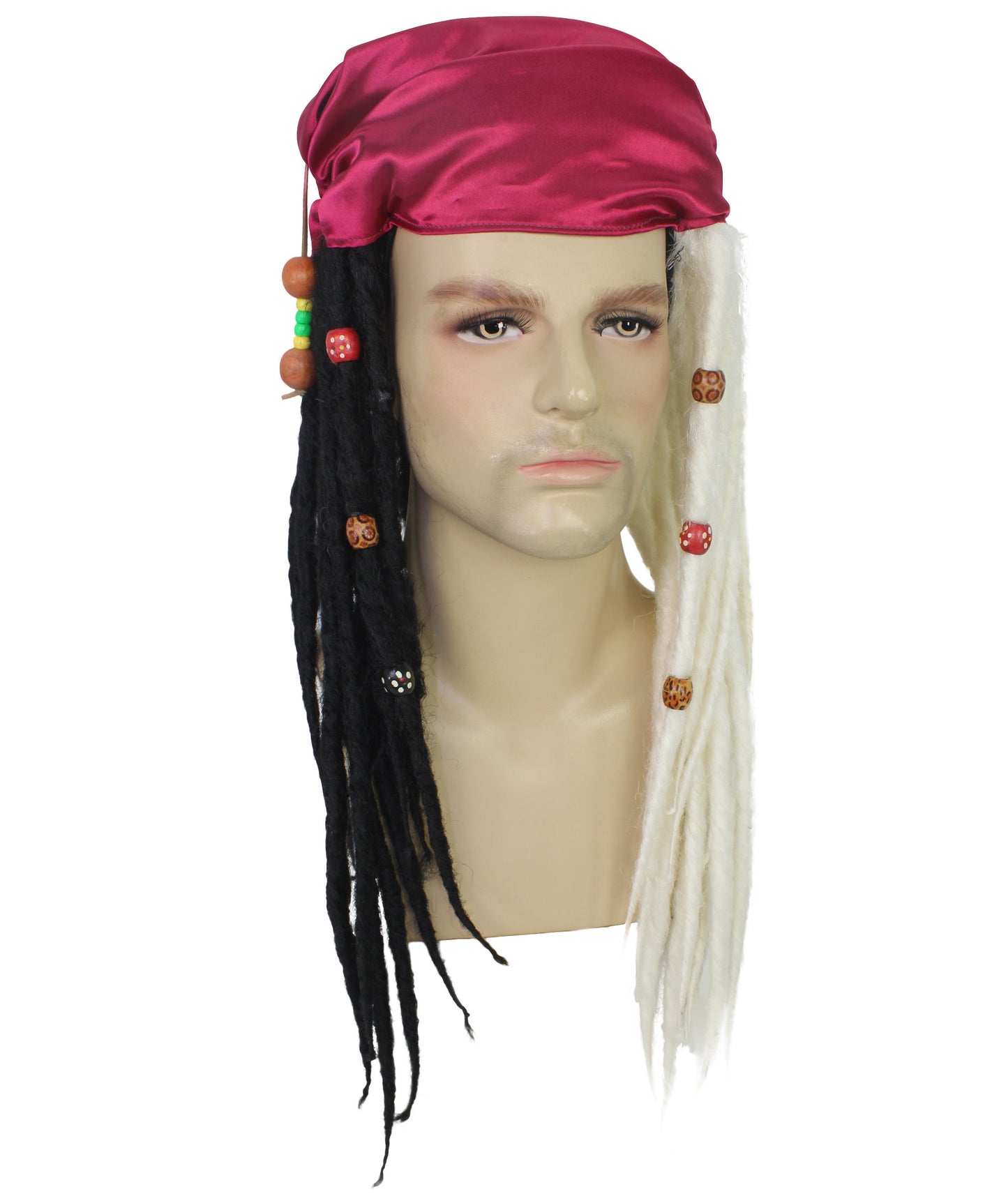 Buccaneer Braided Mens Wig | Fancy Halloween Wig | Premium Breathable Capless Cap