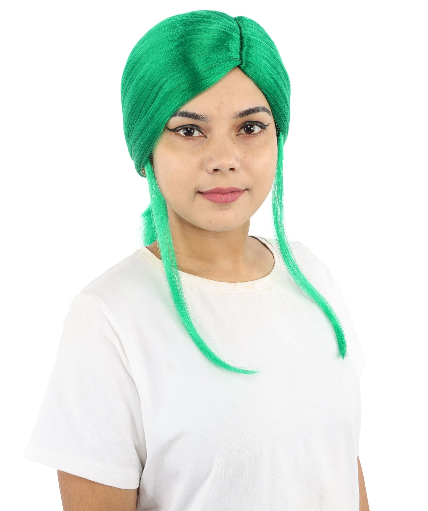 HPO Women’s Margo Gru-Inspired Long-Length Brown Wig | 17 Inch Hairpiece Halloween, Cosplay, and Themed Parties | Natural-Looking Synthetic hair with Capless Cap
