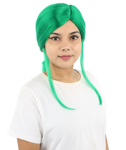 HPO Women’s Margo Gru-Inspired Long-Length Brown Wig | 17 Inch Hairpiece Halloween, Cosplay, and Themed Parties | Natural-Looking Synthetic hair with Capless Cap