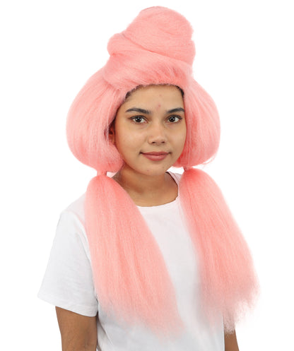 Women’s High Volume Extra Long Yarn Twisted Bun Wig – Multiple Color Options | Bubble Ponytails Hairpiece with Capless Cap | Statement Headpiece for Halloween, Cosplay, Theater and Drag Looks