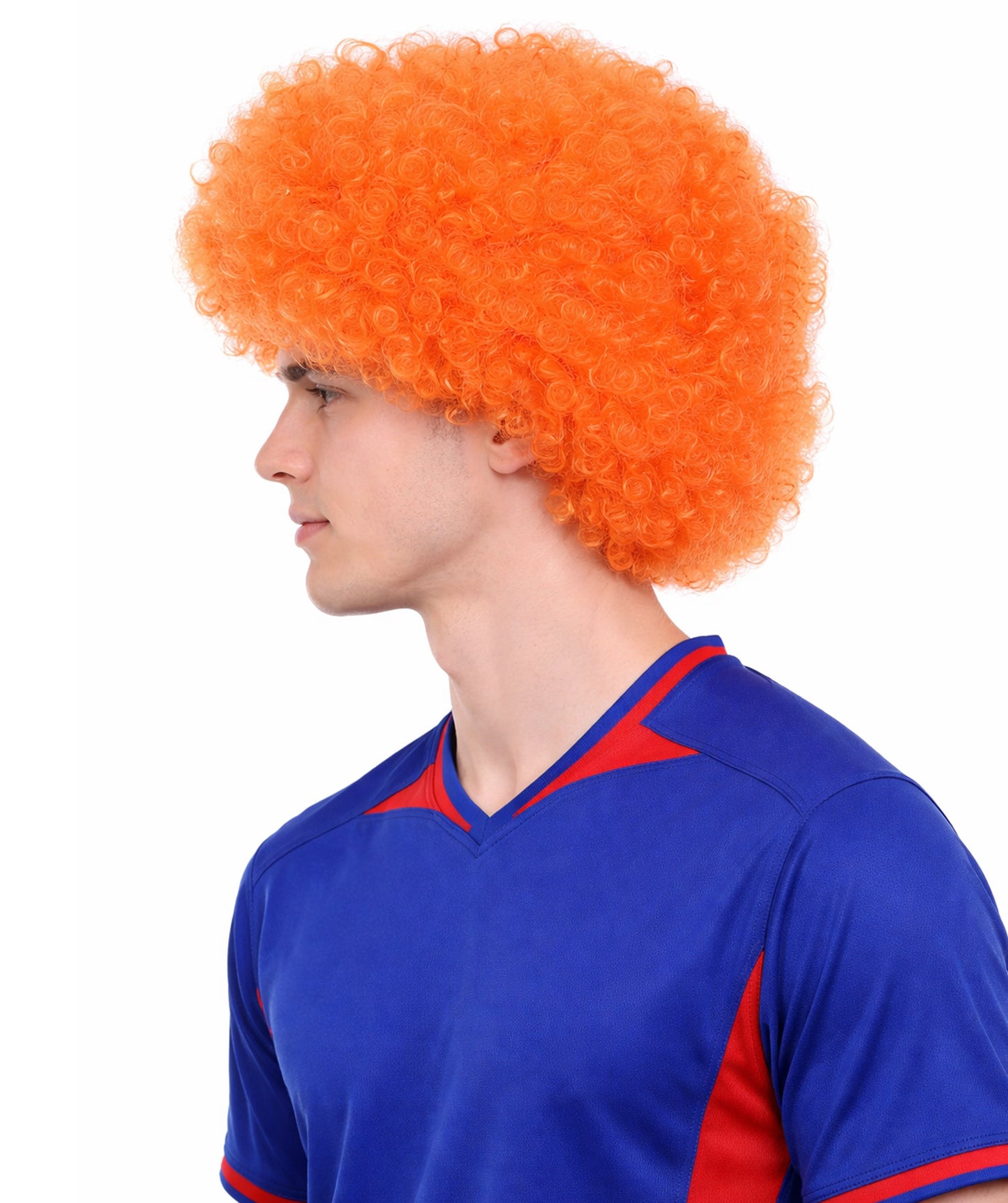 Orange Unisex Afro Wig | Jumbo Super Size  Halloween Wig