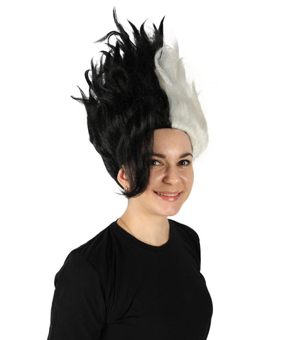 HPO Women's Tv Musical Movie Princess Troll Multiple Wavy Wig, Flame-retardant Synthetic Fiber