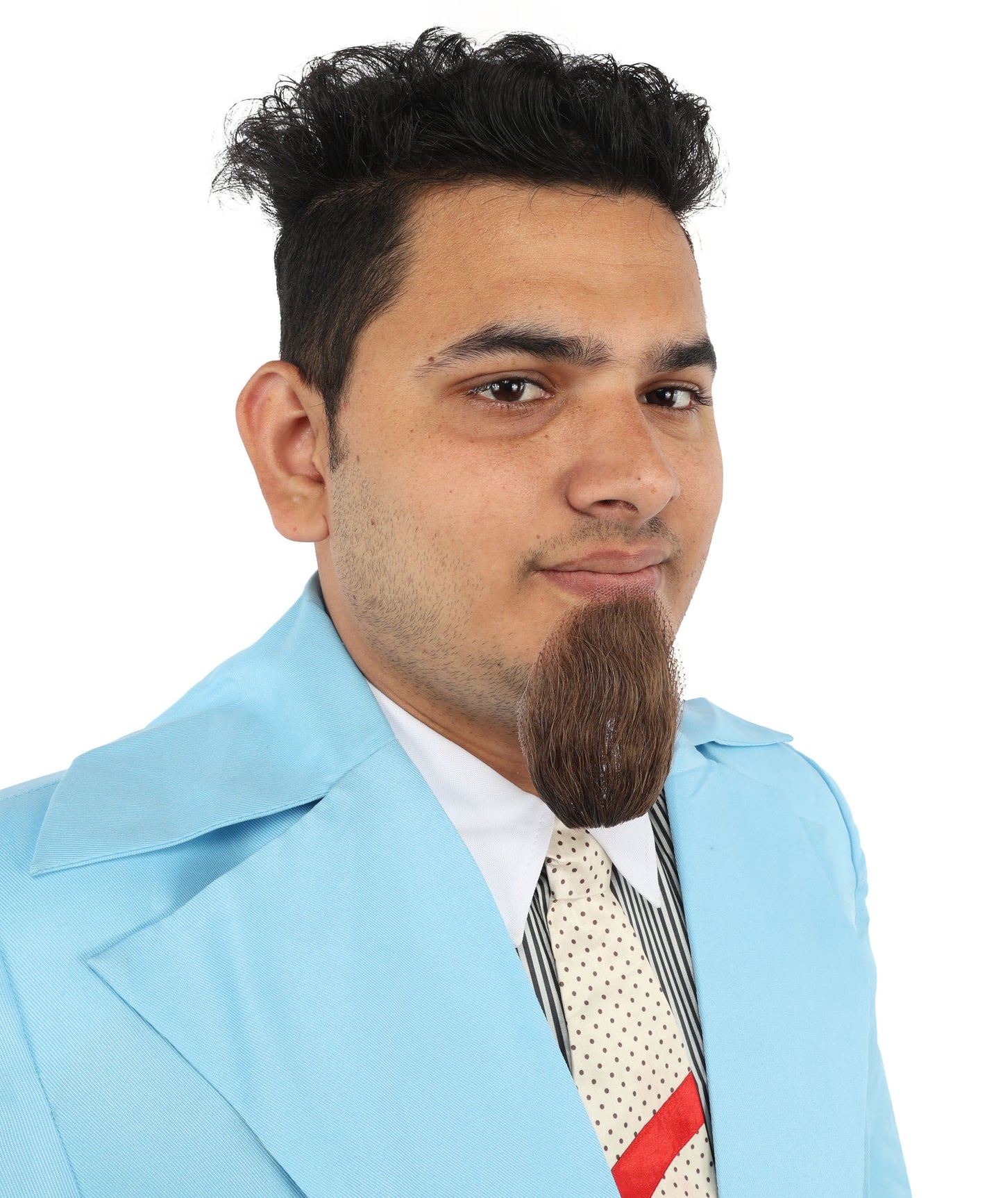 Men's Goatee Synthetic Fiber with Human Hair Blend Beard