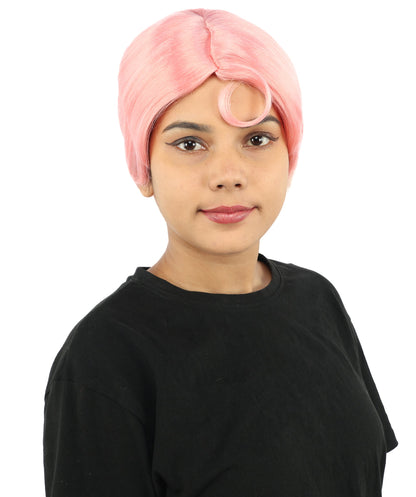 HPO Adult Women’s 10-Inch Short Wig | Multiple Color Options | Celebrity Hairpiece for Costume, Cosplay, and Themed Parties | Sleek and Modern Hairpiece for Versatile Looks
