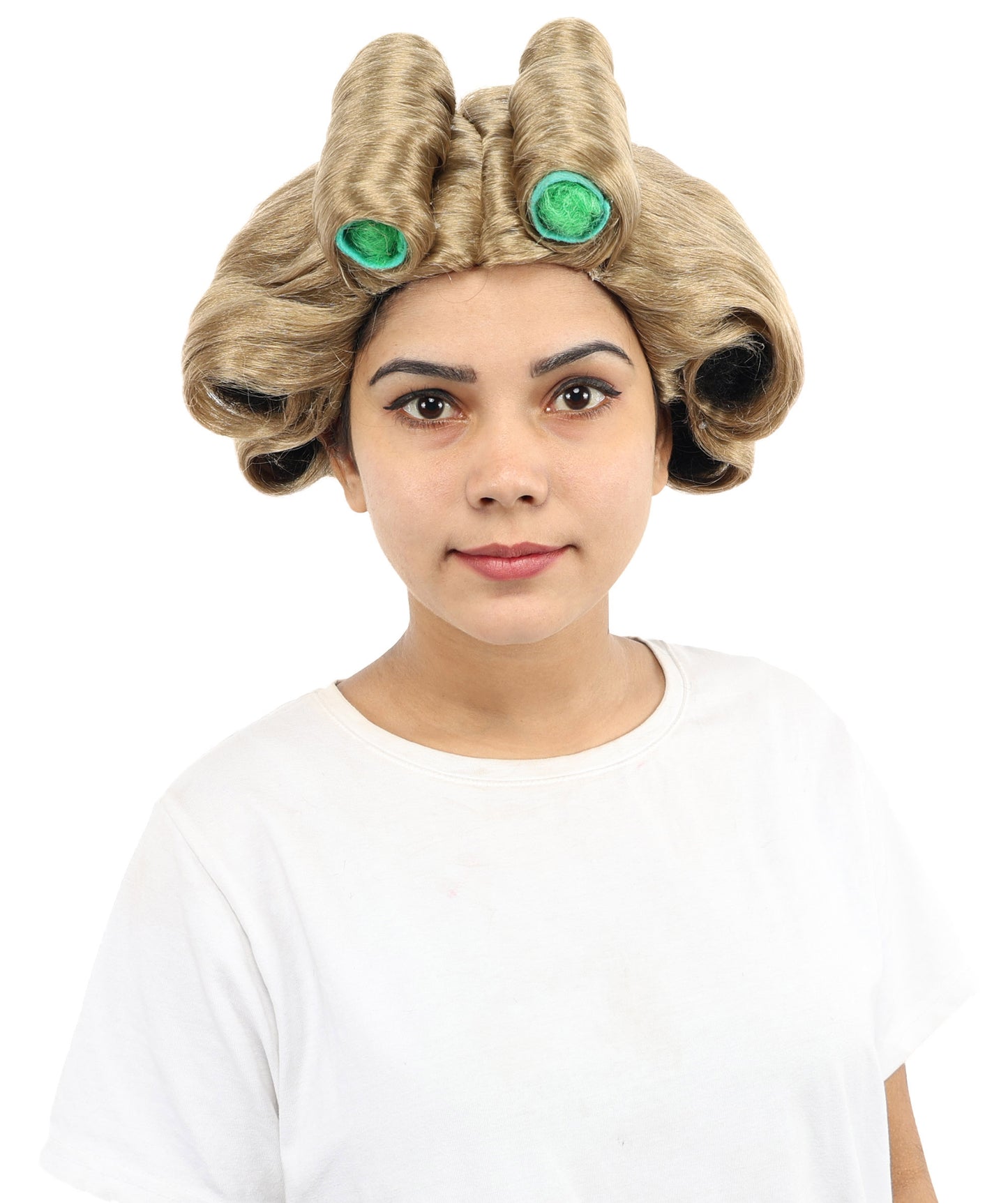 HPO Women’s Pop Diva Inspired Wig | Blonde with Large Defined Curls | Synthetic  Hairpiece for Cosplay, Halloween, Stage & Themed Parties