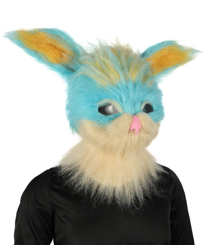 HPO Adult Unisex Carrot Guardian  Multicolor Dragon Bunny Costume & Bundel Set with Head Mask | Perfect for Halloween| Flame-retardant Synthetic Fabric