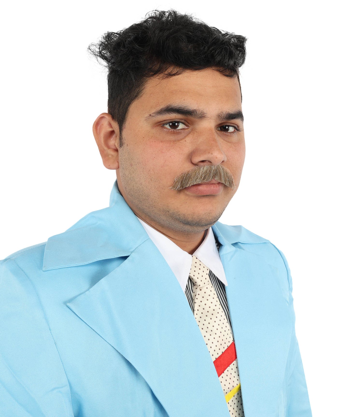 Men's Human Hair Moustache | Facial Hair Multiple Colours Option | HPO