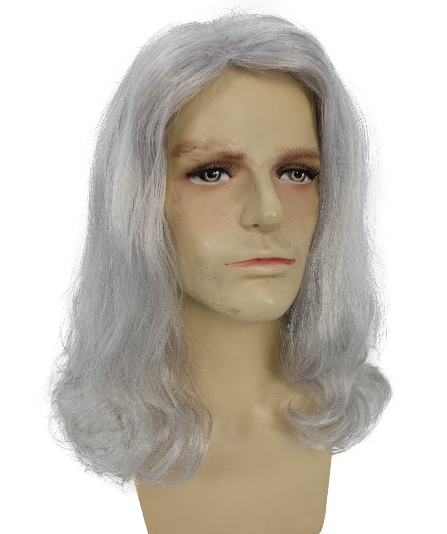 Men's Brown Barebone Medium Wavy Wig | Multicolor Options | Best for Halloween | Flame-retardant Synthetic Fiber