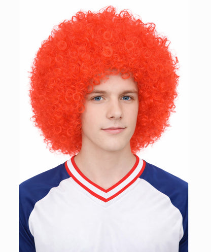 Men’s Big Curly Afro Wig | Bold Hair for Halloween, Themed Parties | Multiple Color Options