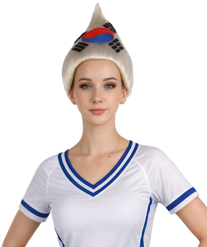 South Korea Flag Sport Troll Wig | Premium Breathable Capless Cap