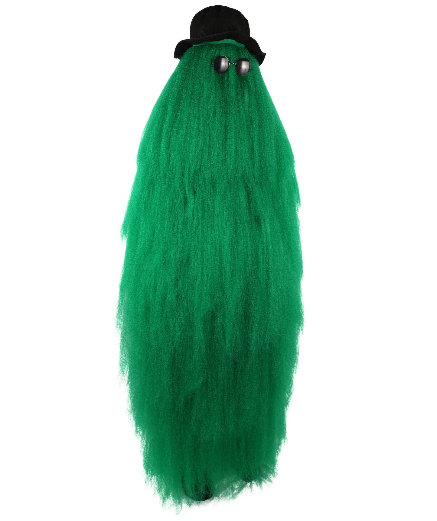 HPO It's Cousin Creature! - Premium | 2 Piece 66 In Extra-Long Iconic Hairy Costume and Wig Set | Includes Hat and glasses | Hairy Halloween Outfit