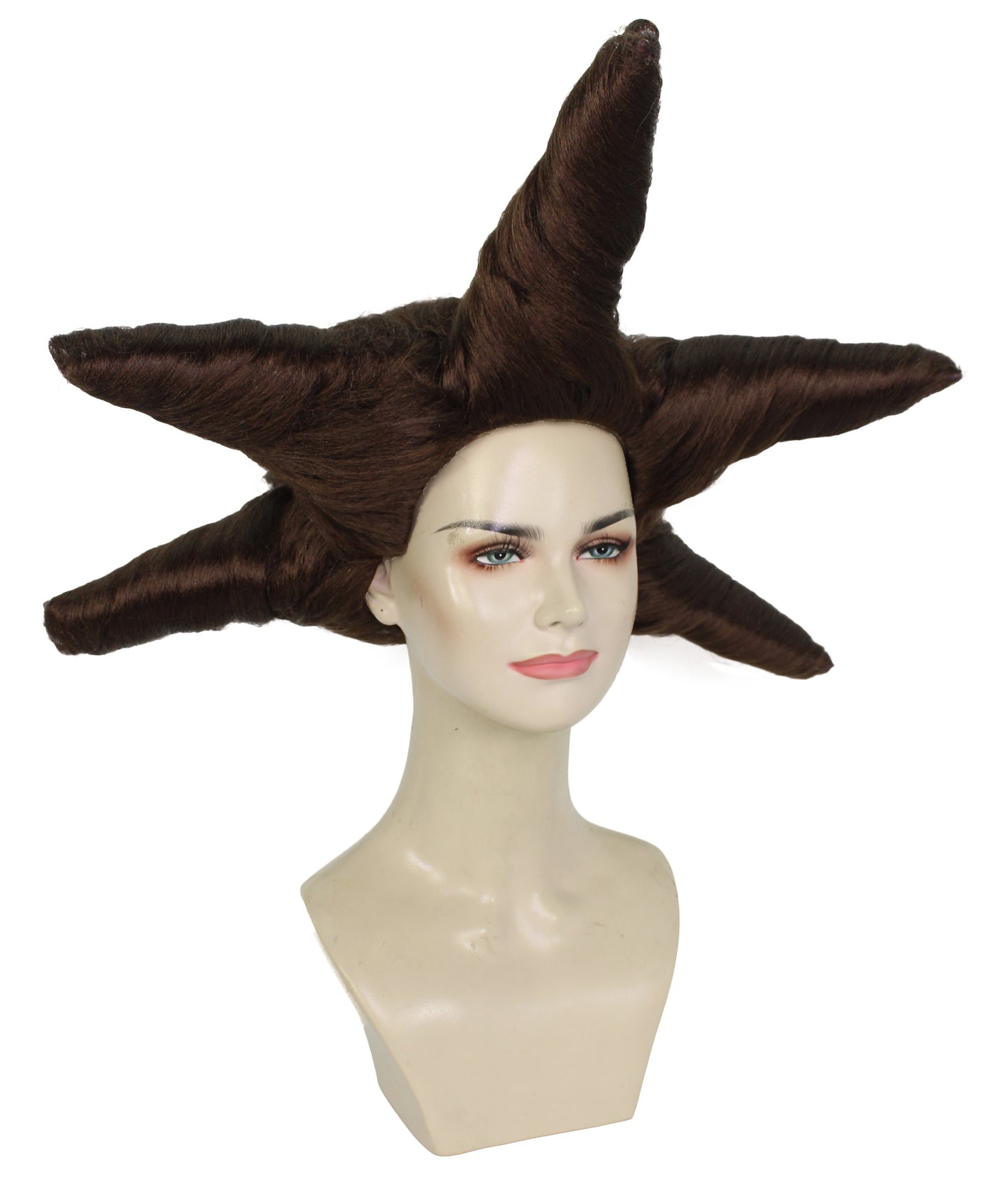 HPO Women's Dramatic Star Shaped Drag Wig I Multiple Color Options I Flame-retardant Synthetic Fiber